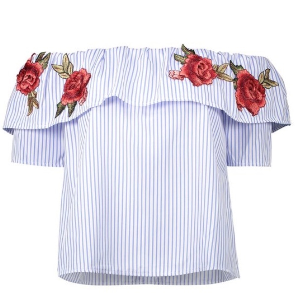 Off the shoulder embroidery top - Picture 5 of 5